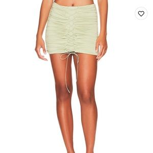 Piper Mini Skirt in Sage Green